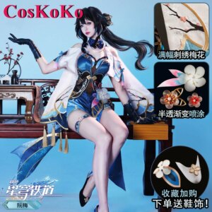CosKoKo Ruan Mei Cosplay Game Honkai: Star Rail Costume Sweet Nifty Uniform Dress Women Halloween Party Role Play Clothing S-XL