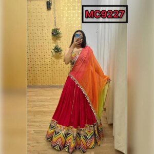 Red Designer Lehenga CholI Bollywood Wedding Party in India Pakistani Wear Readymade