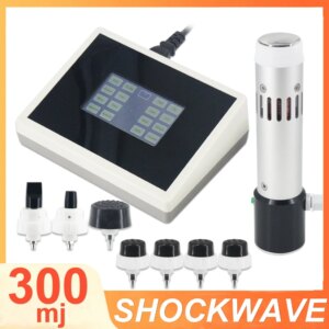 2025 Shockwave Therapy Machine Sports Injury Pain Relief Deep Massage Home Use 300MJ Shock Wave with Smart Touchpad
