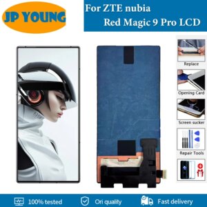 Original For ZTE nubia Red Magic 9 Pro LCD Display Screen Touch Digitizer For ZTE nubia RedMagic 9 Pro Plus LCD Replacement