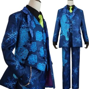 Tokyo Anime Cosplay Costume Exhibition Suit Chifuyu Matsuno Coat Blue Tiger Snow 7Pcs Set Halloween Christmas