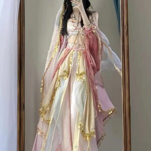 Dunhuang Kweichow Moutai Women’s Han Chinese Clothing Western Style Improved Elements Photo Trip Shoot Clothes Exotic Dance cos