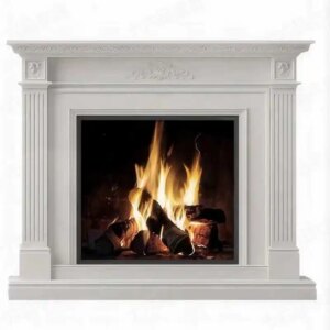 French carved fireplace entrance porch rack fireplace cabinet electronic simulation furnace core