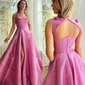 Customized Evening Jersey Beading Draped Applique Evening A-line Square Collar Bespoke Occasion Gown Long Dresses