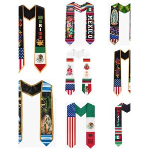 Graduation Ribbon Shawl Heat Sublimation Foreign Doctoral And Bachelor’s Degree Graduates Shawl Factory Fashion Scarf Random 100
