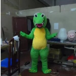 New Adult Best Sale Christmas Crocodile Fancy Cartoon Mascot Costume Christmas Fancy Dress Halloween Mascot Costume
