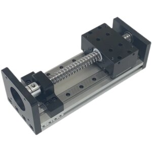 GX80 double rail linear ball screw slide table module with 57 motor aluminum alloy cross table