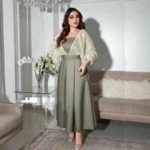 Customized Charmeuse Sequined A-line Off-the-shoulder Midi Dresses Bespoke Occasion Party Simple Elegant Matching