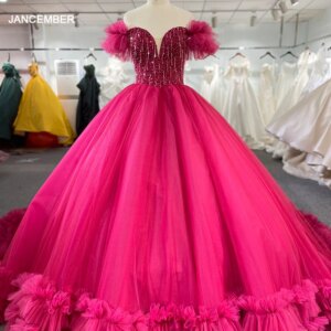 Elegant Quinceanera Dress Off The Shoulder Sweetheart Tassel Ruffles Sequins Formal Evening Dress vestidos de noite
