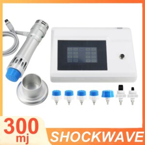 Shockwave Therapy Machine ED Treatment Relaxation Massage 300MJ Shock Wave Equipment Tennis Elbow Pain Relief With base