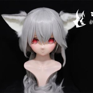 (NFD095)Customize Full Head With Lock Crossdress Doll Female/Girl Japanese Anime Cartoon Character Kig Cosplay Kigurumi Mask