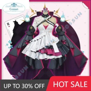 COSSUN S-XXXL Anime Vtuber Nijisanji Ethyria Reimu Cosplay Costume Sweet Uniform Dress Activity Party Role Play Women Men