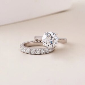 Provence jewelry 14K solid gold 2CT lab diamond wedding engagement ring IGI Certificate custom luxury diamond rings for women