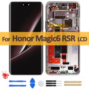 6.8″ Original OLED For Honor Magic6 RSR Porsche Design LCD Display Screen Touch Digitizer Assembly BVL-AN20 Screen Replacement