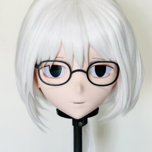 Customize Character Female/Girl Resin Kig Full Head With Lock Anime Cosplay Japanese Anime Kigurumi Mask