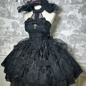 Puppet Mystery~Solid Color Hanging Neck Lolita Dress by Alice Girl~Pre-order