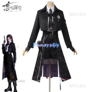 Heroines Cosplay Costume Love And Deepspace Nightbreaker Shadow Dress Battle Outfit Black Uniform Halloween Party Women Girl