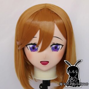 (RB0426)Customize Lockable Full Head Resin Cartoon Cosplay Japanese Character Anime Role Play Kigurumi Mask With Back Shell