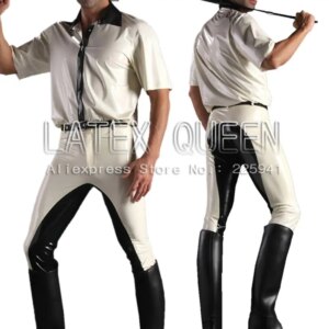 Latex shirt + trousers for man sets