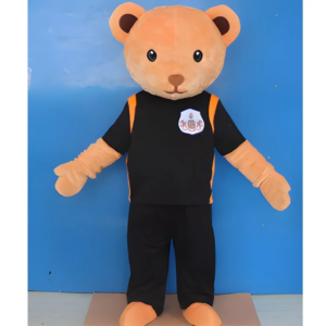gentleman teddy bear adult plush mascot costume suit for carnival party