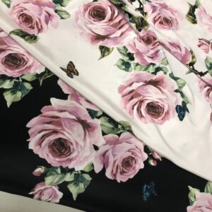 30momme Elastic heavy weight crepe silk fabric rose de chine shirt dress cheongsam