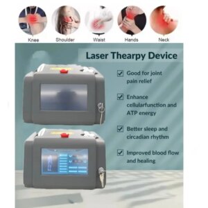 HLKGO 808nm Knee Laser Light Therapy Massager for Pain Relief Tissue Repair and Regeneration With Continuous and Pulse Modes