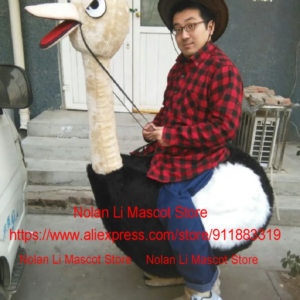 High Quality EVA Material Man Riding Ostrich Mascot Clothing Cartoon Set Role-Playing Advertising Game Adult Holiday Gift 291