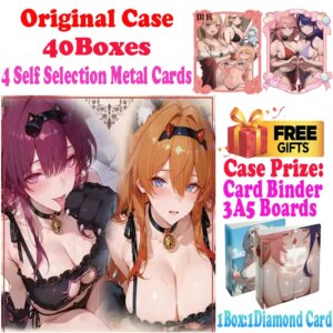 2025 Lastest Riyuetonghui Waifu Collection Diamond Card Boa Hutao Ganyu Furina Keqing Artboard TCG Toys Hobby Gift
