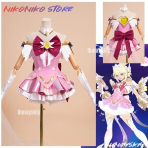 OW 2 DokiWatch Juno Cosplay Mythic Skin Outfit Costumes Pink Dress Support Hero Clothes Halloween Carnival Juno Teo Minh Women