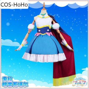 COS-HoHo Anime Hirogaru Sky! Pretty Cure Cure Sky Gorgeous Dress Lovely Cosplay Costume Halloween Party Role Play Outfit