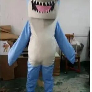 New Adult Cute Deluxe Shark Show Party Mascot Costume Christmas Fancy Dress Halloween Mascot Costume Free Ship