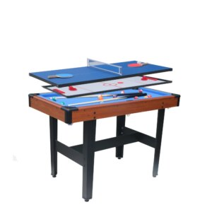 48″ 3-in-1 Multi Game Table Combo Game Table Set Billiards/Pool Glide Hockey Table Tennis for Home Game Room Friends and Family!