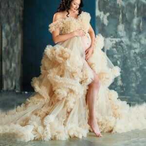 Maternity Gowndress for Photo Shoot Baby Shower Dress Платье Для Беременных Ropa Vestidos Para Embarazadas Платье Вечернее