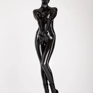 Sexy Full Body Adult Latex Rubber Catsuit Fetish Like Cat Bodysuit Kitty Coverall Suit 2D/3D Breast Back Crotch Zip with Mask
