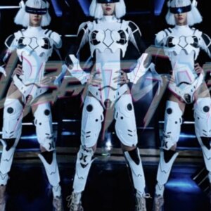 High-end customized technology cyber armor suit gogo performance suit bar partyk nightclub ds