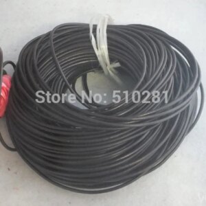 wholesale 100meter 5MM High Quality genuine leather cord, round Black Color Real leather cord