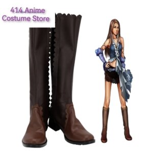 Game Final Fantasy 10 Lenne Cosplay Shoes Boots Props Halloween Party Role Play Custom Made Aksesori