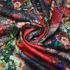 High Quality Real Silk Jacquard Stretch Satin Dress Cheongsam Cloth Shirt Lining