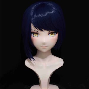 (NFD064)Customize Full Head With Lock Pretty Female/Girl Japanese Animego Character Kig Cosplay Kigurumi Mask Crossdress Doll
