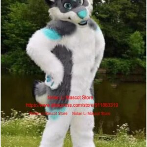 Top Cute Husky Dog Fox Wolf Mascot Costume Cartoon Set Advertisement Game Role Playing Birthday Party Carnival Adult Size 1359-8
