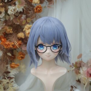 Customize Character Female/Girl Resin Kig Full Head With Lock Anime Cosplay Japanese Anime Kigurumi Mask