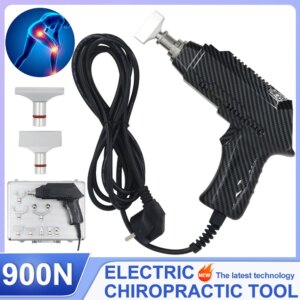 900N Electric Correction Gun Portable Spinal Adjustable Massage Impulse Spine Cervical Massager Chiropractic Adjusting Tools