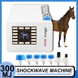 Professional Horse Animals Shockwave Therapy Machine 300MJ Veterinary Shock Wave Physiotherapy Equipment Muscles Relaxation