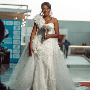 Aso Ebi Plus Size Ivory Mermaid Wedding Dresses Lacefull Flowers Detachable Train Bridal Gowns Dress Vestidos De Novia