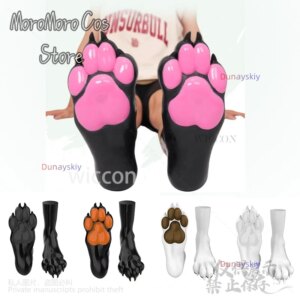 Anime Furry Cosplay Colored Silicone Dog Socks Cover Jirai Kei Puppy Plays For Man Woman Cutecore Cute Sexy Roleplay 코스프레 의상