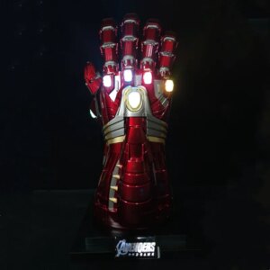 1/1 Final battle Nano Infinity Gloves LED Light Wearable metal Arm model Cosplay Costume party Anime stage show props
