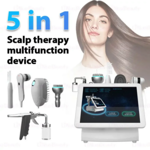 Hot Selling 5 in 1 Touch Screen Beauty Device Red Light Hair Growth Hair Scalp Analyzer Machine Use for Hair Care Treatment