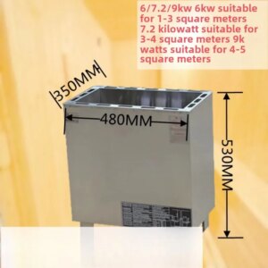 Sauna stove, bath, household and commercial large external control stainless steel heating sauna stove, sauna room sweat stove