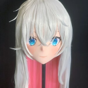 Customize Character Female/Girl Resin Kig Full Head With Lock Anime Cosplay Japanese Anime Kigurumi Mask