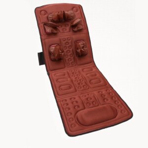 Air cushioned heated and scrubbing leg back body massage chair seat cushion vibration seat shiatsu car home massage cushion